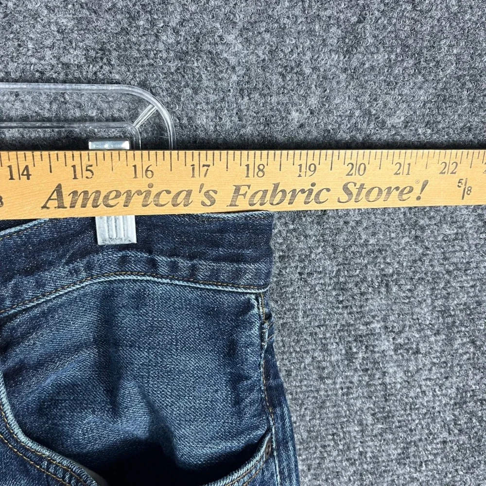 J.Crew Vintage Bootcut Jeans Mens 36 Blue Medium Wash Whiskered Denim 77388